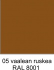 vaalean ruskea